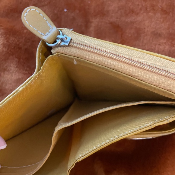 Yellow Leather Wallet - Picture 7 of 9